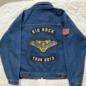 Official 9tour merch)Kid Rock Rebel Soul Tour men’s medium denim jacket